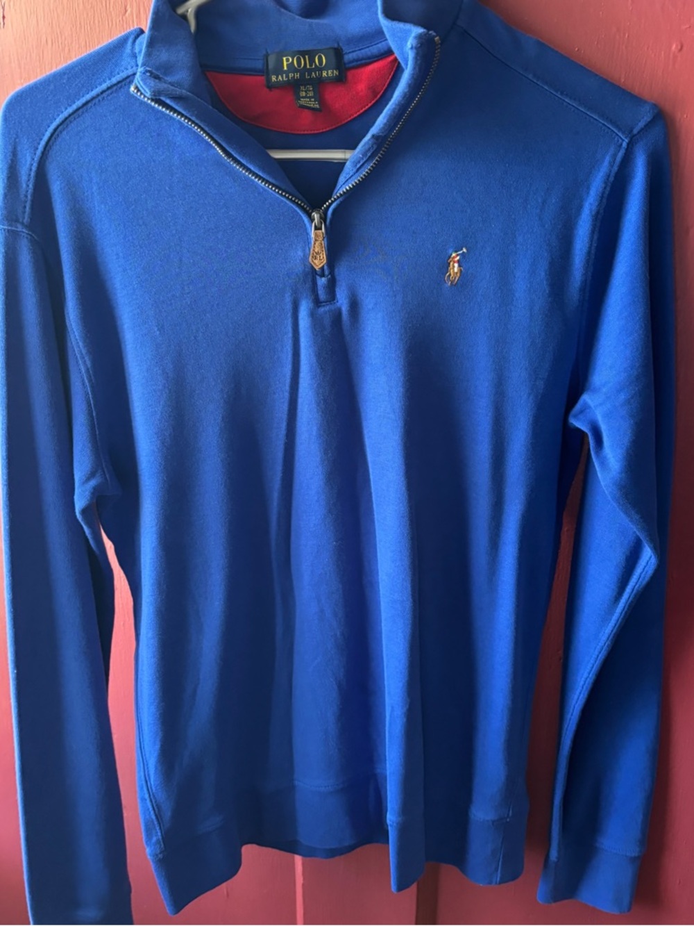 Polo by Ralph Lauren Royal Blue Quarter-Zip Pullover